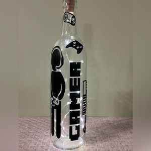 Decorated Bottle, Gaming, Home Decor, Gifts, Family, Friends.